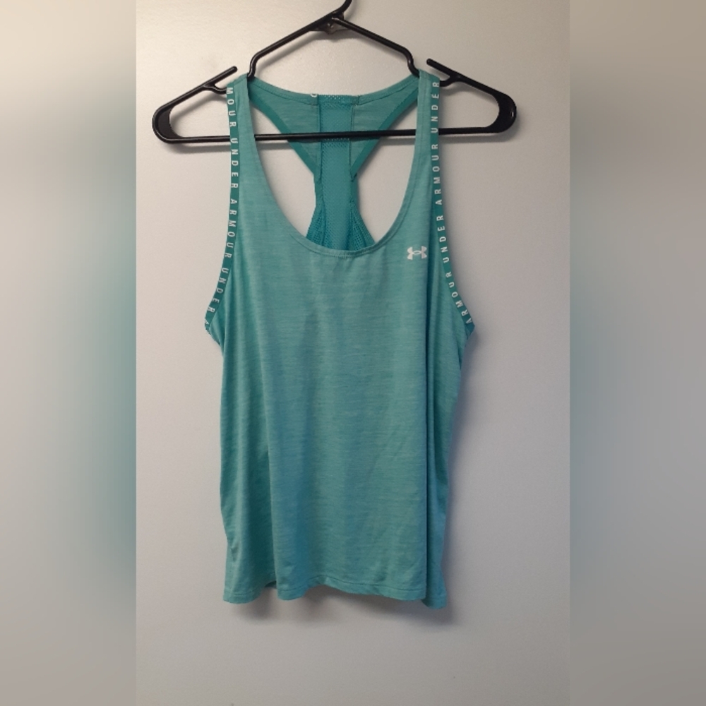 Under Armour women's light green workout tank - size medium